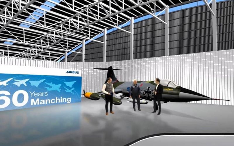Flugzeug Streaming Event von GET Airbus feiert 60jähriges Jubiläum seines Standorts Manching